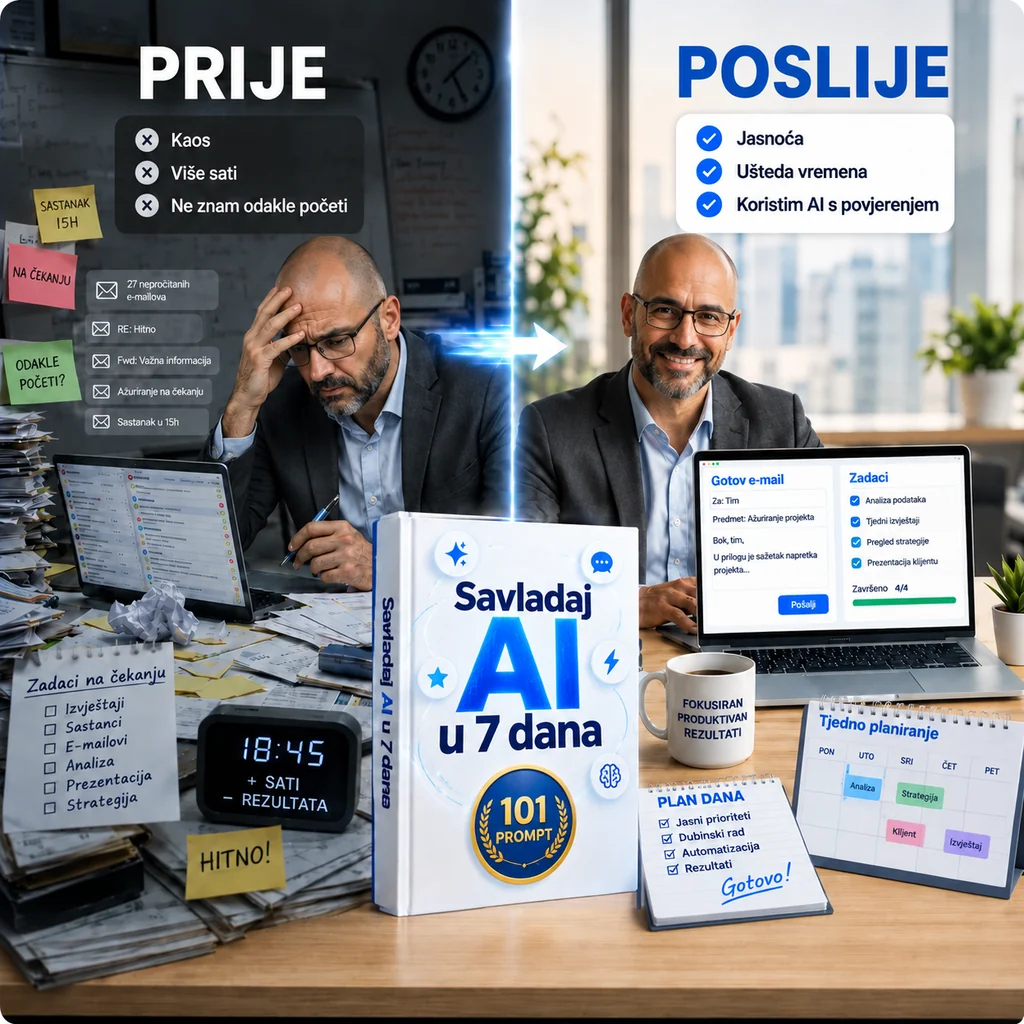 Prije i poslije: od kaosa do korištenja AI-ja