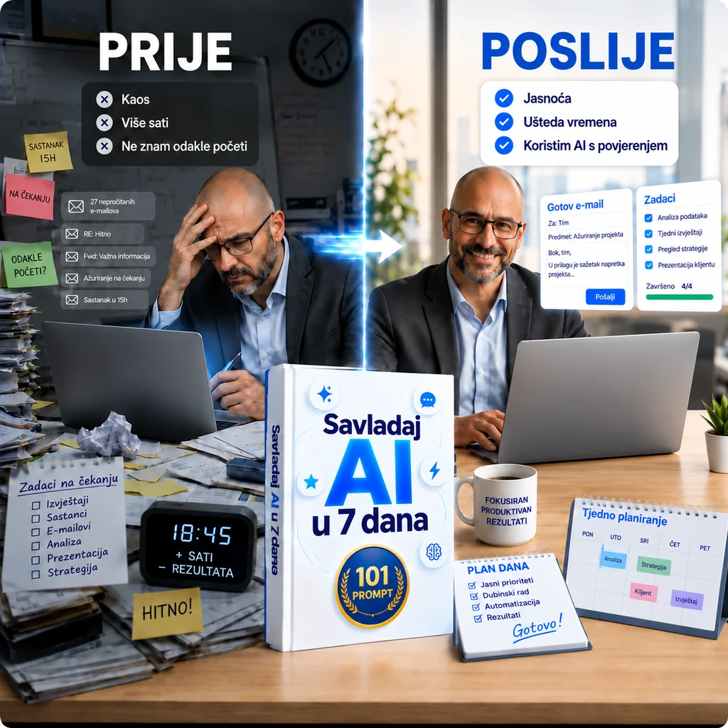 Prije i poslije: od kaosa do korištenja AI-ja
